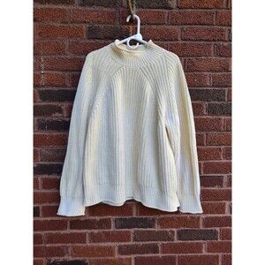 J. Crew Cream Rollneck Sweater